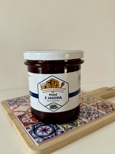 Miód kremowany z jagodą leśną 400g